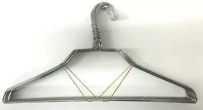 100 PCS Silver Color Metal Wire Clothes Garment Shirt Hangers 16  13G • $29.95