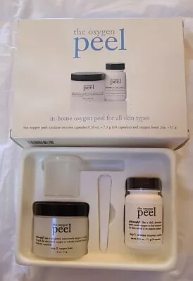 NOS Philosophy The Oxygen Peel Catalase Enzyme Capsules 10 & 2 Oz Foam Set • $34.99