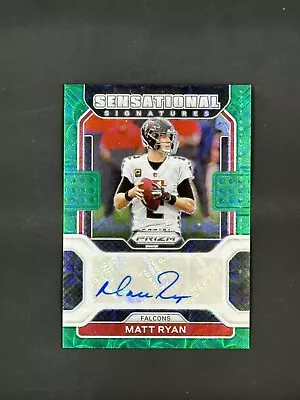 2021 Panini Prizm - Sensational Signatures - MATT RYAN - GREEN SCOPE AUTO #/75 • $39.99