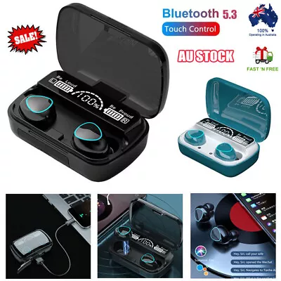 Bluetooth 5.3 TWS Wireless Earbuds Waterproof Headphones LED Display Earphones • $19.85