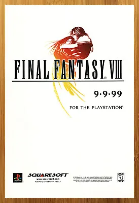 1999 Final Fantasy VIII 8 PS1 Playstation 1 Print Ad/Poster Authentic Promo Art • $19.49