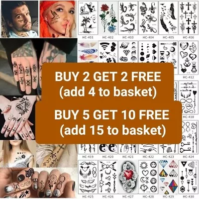 £1.98 • Buy Temporary Tattoos Women Men Kids Body Art Sticker Transfer Multi-style