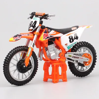 1/18 KTM 450 SX-F No#84 Jeffrey MXGP 2018 Motocross Bike Diecast Red Bull Model • $19.32