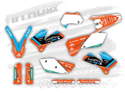 NitroMX Graphic Kit For KTM EXC EXC-F 125 250 300 450 525 2005 2006 2007 Enduro • $159.90