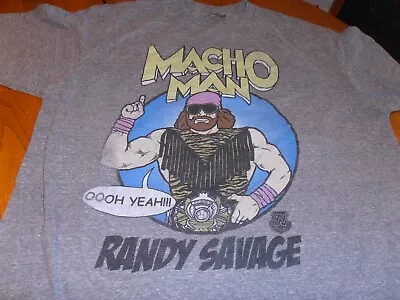 Wwe Macho Man Randy Savage  Oooh Yeah  Gray T-shirt Mens 2xl • $12.50