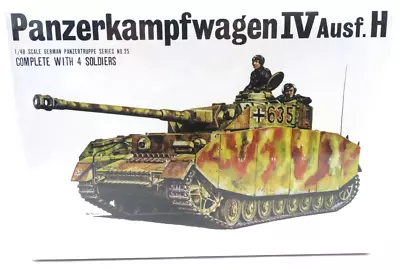 Vintage Bandai 1/48 Panzerkampfwagen IV Ausf. H Model Kit 058270 • $15.99