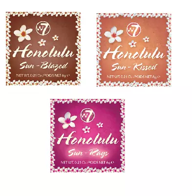 W7 Honolulu Bronzing Powder - New Shades Available Choose Your Glow! • £5.99