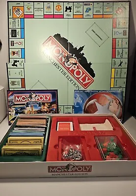 Monopoly Manchester Edition Board Game 2001 VGC 100% Complete • £17