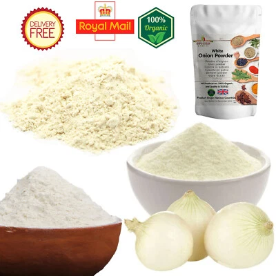 £4.45 • Buy 100% Natural White Onion Powder Organic Spices Pure Quality |50g-2kg| Free PP UK