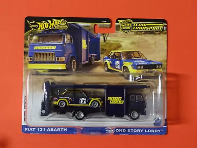 Team Transport 2024 Hot Wheels Car Culture Fiat 131 Abarth & Second Story Lorry • $21.95