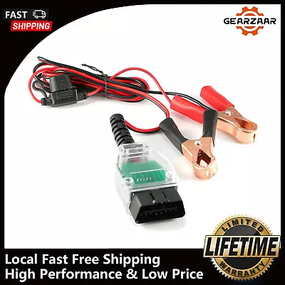 Alligator Clip OBD2 Connector Car ECU Memory Saver 12V Battery Replace Tool US • $9.99