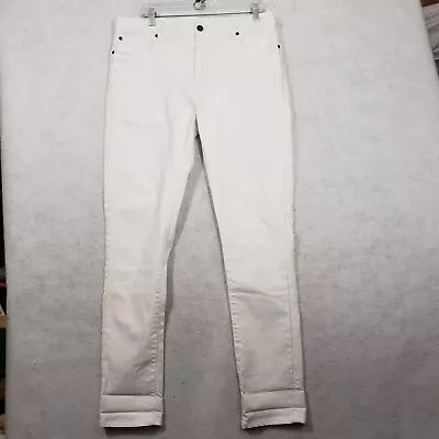 Ben Sherman The Original Skinny Fit Jeans Mens Size 35x32 White Comfort Stretch • $19.99