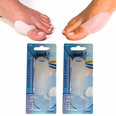 2 Reusable Bunion Relief Protector Guards Washable Big Toe Gel Pad Shield Feet • $9.44