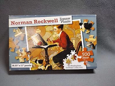 NEW SEALED  Boy Reading Sears Catalogue” Norman Rockwell 500 Pc Jigsaw Puzzle • $8
