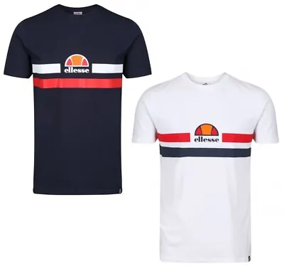 Men's Ellesse T-Shirt Top Cotton Logo Tee - Navy White • $18.48