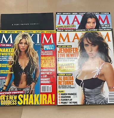 Maxim Magazine Lot Of 3 + Additional Magazine (2002 2002 2005) • $13.64