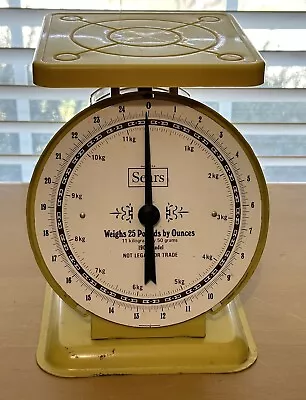 Vintage Sears Kitchen Scale 25 Lbs Model 1906 Working • $41