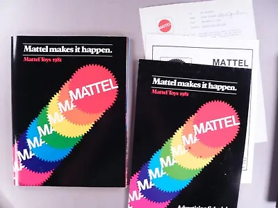 Mattel CATALOG - 1981 - Sold With Its PRICE LIST Ad Schedule & Update Letter • $189.99