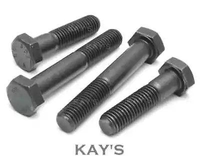 £4.03 • Buy M12 (12mm) PART THREADED HEXAGON HEAD BOLTS HIGH TENSILE GRADE 10.9 BLACK SCREWS