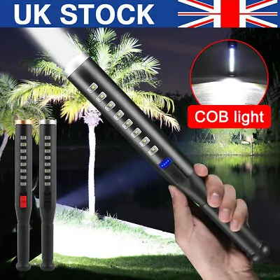 300M LED Torch Bat Flashlight Bright Emergency Security Lamp Lights Fast Charge • £8.49