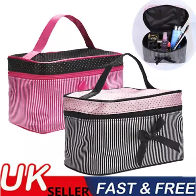 Womens Cosmetic Make Up Bags Nail Varnish Storage Beauty Orangizers Holder Case • £9.39