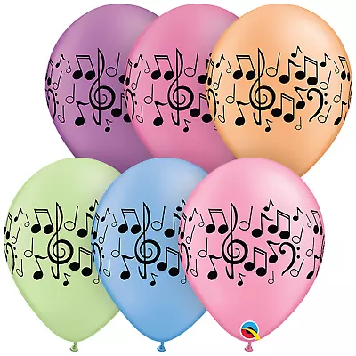 Five 11  Musical Notes Balloons Music Notes Music Party Dance Party Balloon • $4.99