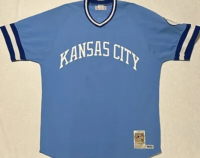 Authentic Vintage MLB Mitchell & Ness Kansas City Royals George Brett Jersey • $299.99