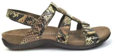 £44.36 • Buy Vionic Rest Amber Women's Adjustable Orthaheel Slide Sandals Natural Snake New
