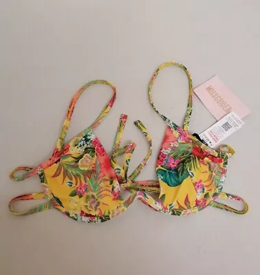 Missguided Floral Tropical Underwire Bikini Top Size UK8 EUR 36 {B83}  • £9.60