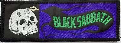 BLACK SABBATH 'skull'  Sew On Woven  Patch Vintage  Rock Heavy Metal Ozzy • $24.88