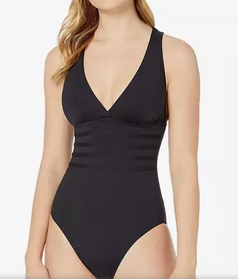 La Blanca $119 Island Goddess Tummy Control Strappy One Piece Swimsuit Size 16 • $50