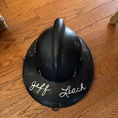Vintage MSA TOPGARD Fireman FIRE FIGHTER Helmet Black • $40