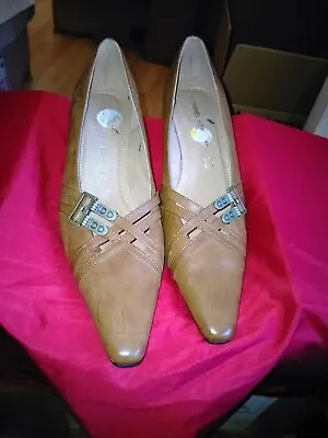 Daniel Hechter Nappalino Ladies Brown Leather Shoes UK Size 6.5  • £20