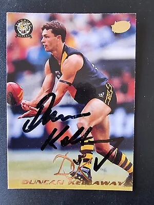 Richmond Tigers Afl Football Signed Cards X 4 Duncan Kellaway • $10