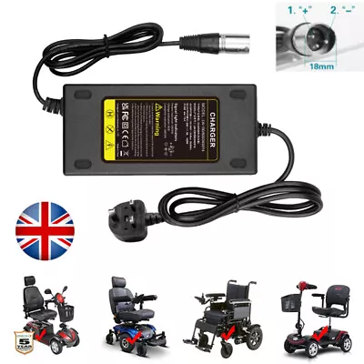 24V Mobility Scooter Wheelchair Lead Acid Battery Charger 2Amp 3Amp 4Amp 5Amp • £12.49