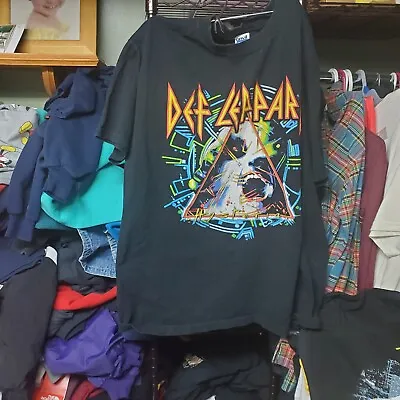 Vintage Y2k Def Leppard Hysteria Double Sided Graphic Shirt Mens XL • $39.99