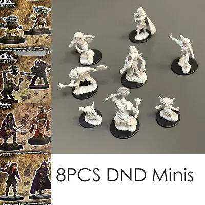 £10.79 • Buy 8 DND Dungeons & Dragon Pathfinder Goblin Alchemist Half-Orc Barbarian Miniature