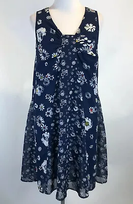$6.99 • Buy Jason Wu For Target Daisy Dress Women’s Size XS Navy Blue Floral Sleeveless