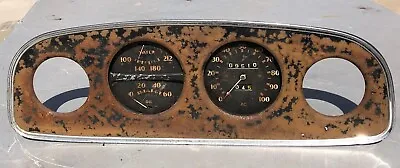 Vtg SW HOT ROD GAUGE PANEL Instrument Cluster Stewart Warner 30s GARWOOD Boat • $119.99