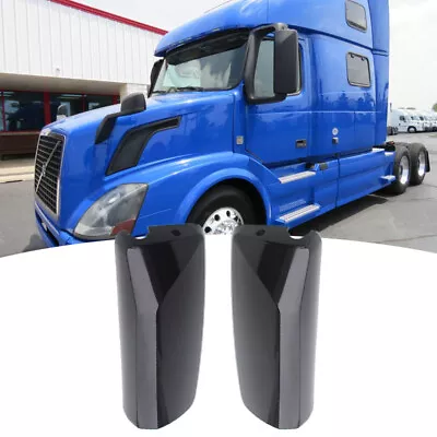 For 2004-2018 Volvo VNL Door Mirror Cover Black Set Driver&Passenger Side LH+RH • $44