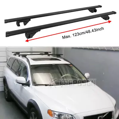 53  Roof Rack Cross Bars Luggage Cargo Carrier W/ Lock For VOLVO XC70 1998-2016 • $131.76