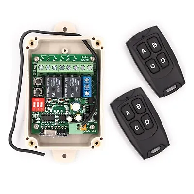Solidremote 12V - 24V Secure Wireless RF Remote Control Relay Switch Universa... • $27.91