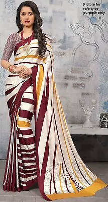 Indian Soft Satin Saree #MIN 351 / Sari / Salwar / Bollywood Dress / Punjabi • $104