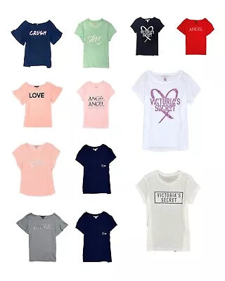 Victoria's Secret Cotton Short Sleeve Sleep Pajama Top Tee Shirt XSSML • $10