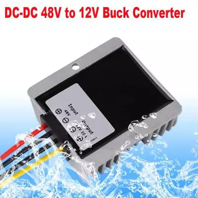 48V 12V 10A Voltage Stabilizer 120W Regulator Power Supply IP68 Waterproof Cart • $19.95