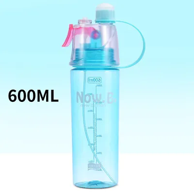 £6.79 • Buy 600ml Water Bottle Spray Portable Mist Sports Travel Drinking Climbing Bottle