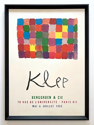 Paul Klee Rare 1955 Modernist Lithograph Print Framed Paris Exhibition Poster • $3650