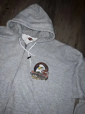 Vintage Harley Davidson Hoodie 2006 Sturgis Black Hills Rally Zip Size 3XL XXXL • $49.95