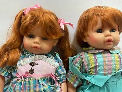 Twins!! Vintage 1985 Zambelli Melena Baby Dolls : Girl & Boy : 24” Vinyl Cuties • $85