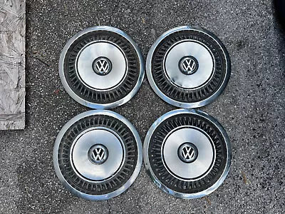 $65 • Buy 4x Genuine VW Metal 13  Hub Cap Wheel Covers VW Jetta Golf GTI Rabbit Mk1 MK2